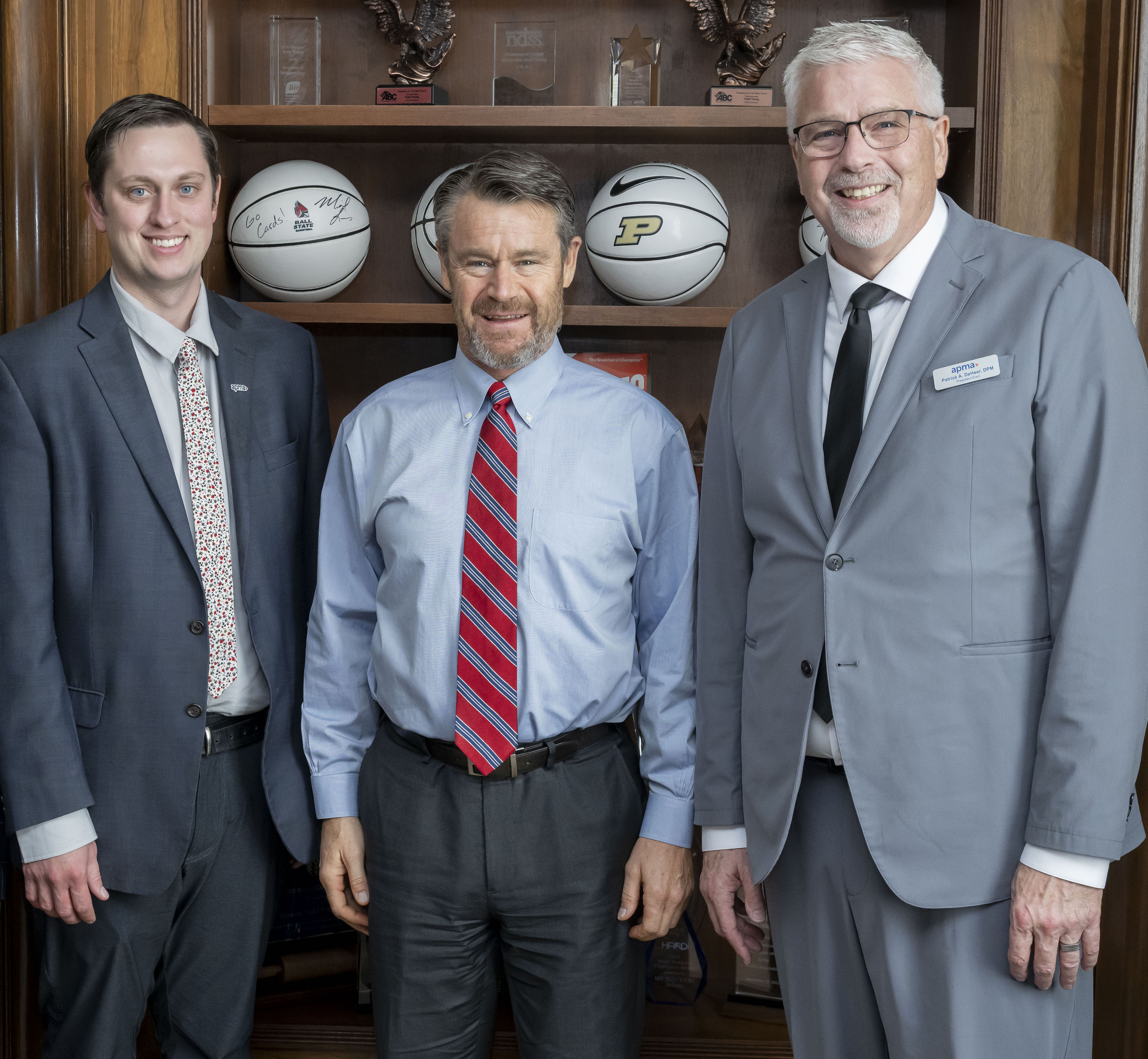 Peter Sorensen meeting with Senator Todd Young and Dr. Patrick DeHeer
